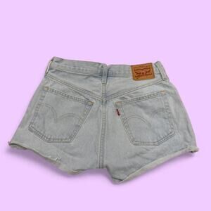 High rise levi shorts with